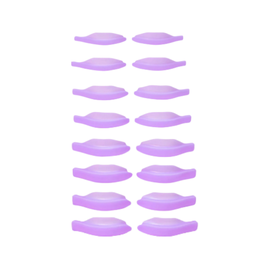 Katya Vinog - Silicone shields kit, Lavender (8 pairs, Size 1.5-5)