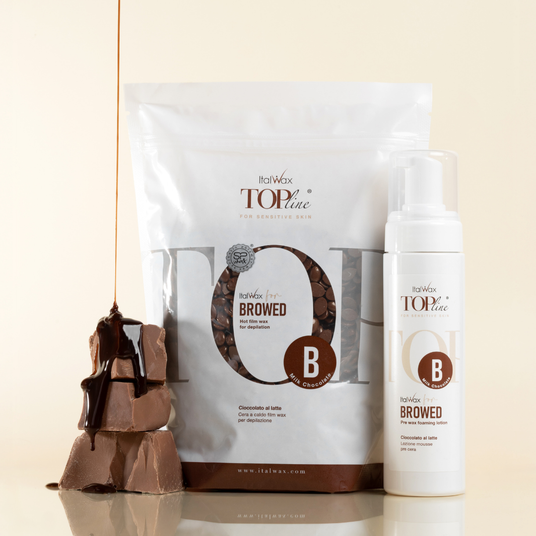 Italwax For Browed - Topline Milk Chocolate Pre Wax Foam, 200ml