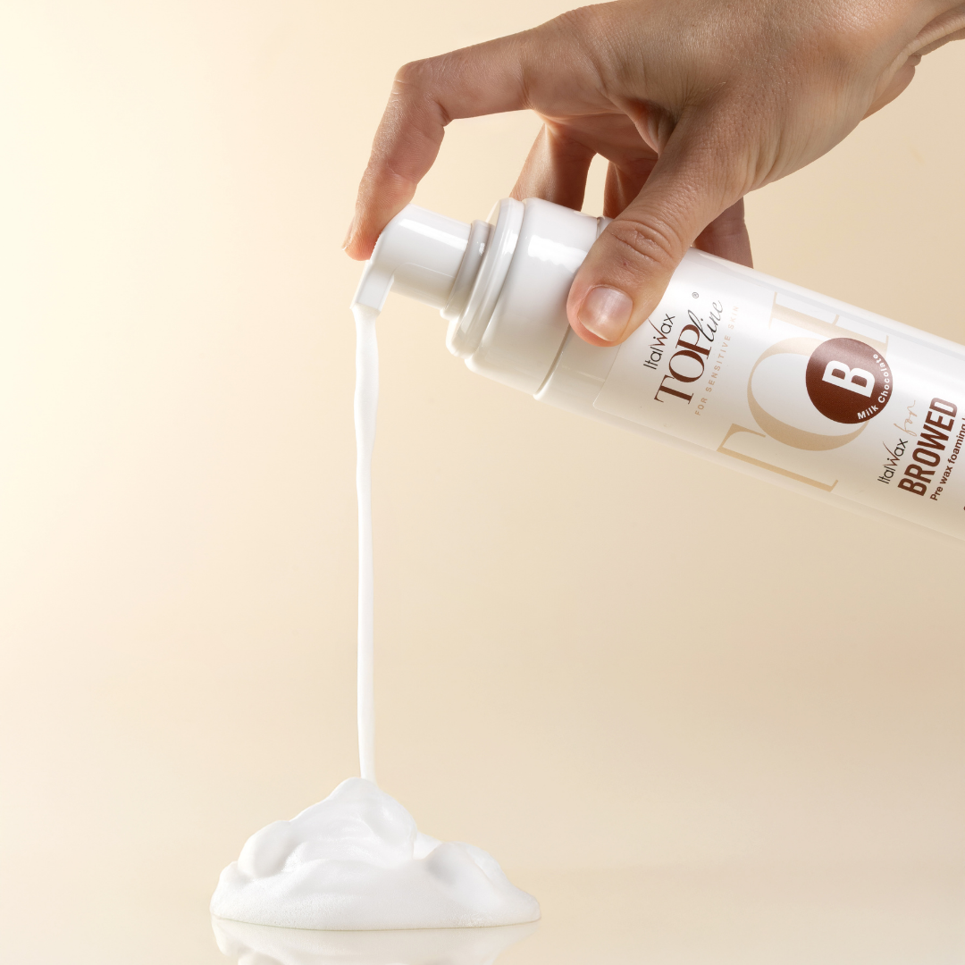 Italwax For Browed - Topline Milk Chocolate Pre Wax Foam, 200ml
