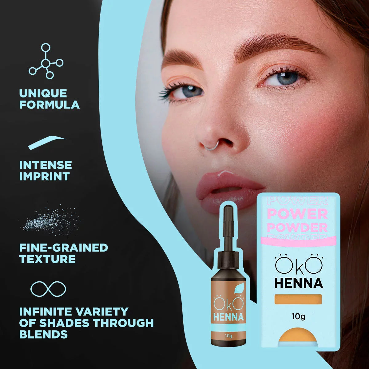 OkO - Power Powder Henna, 5g - Choose Your Colour