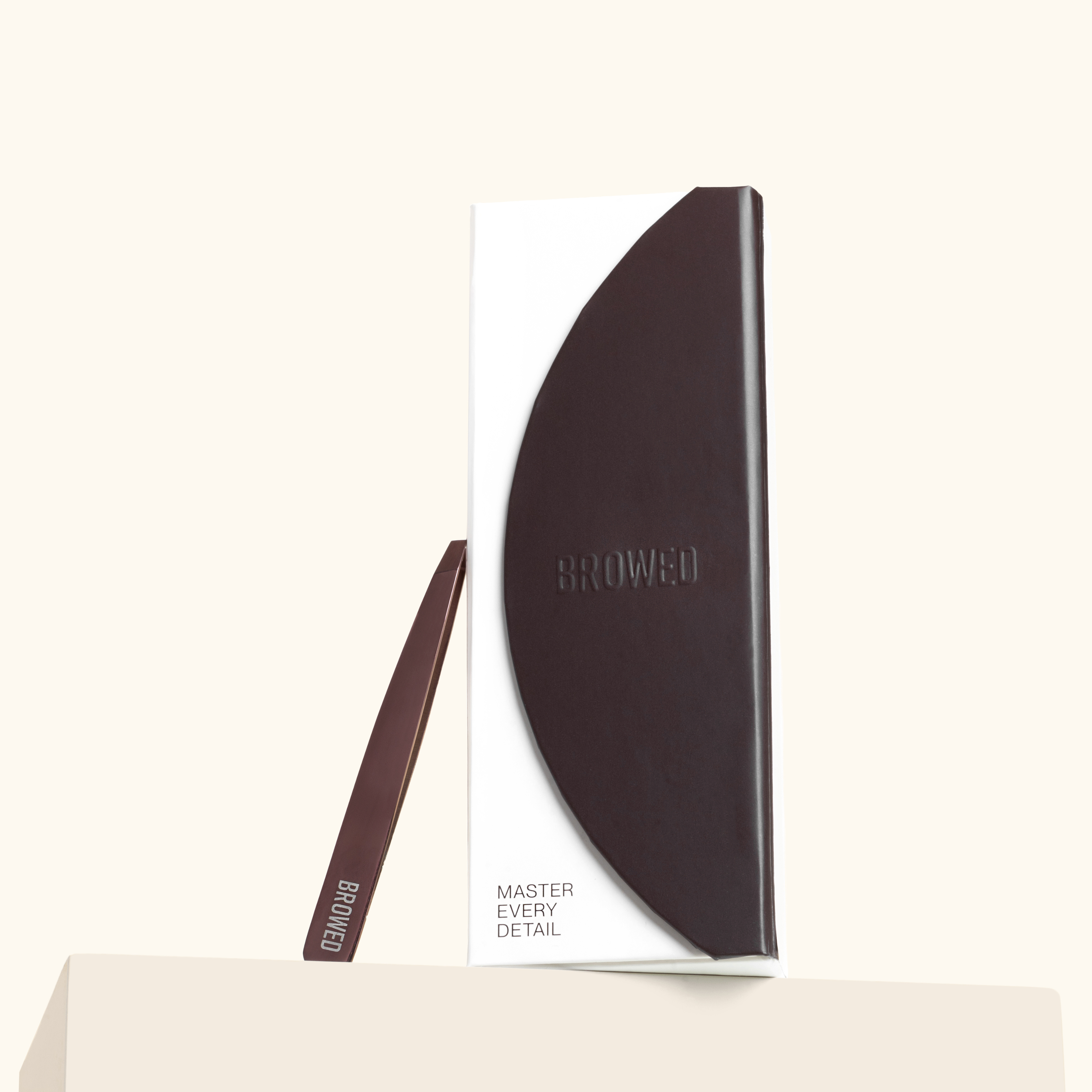 Browed - Chocolate Slanted, Point Tweezers + Scissors Set