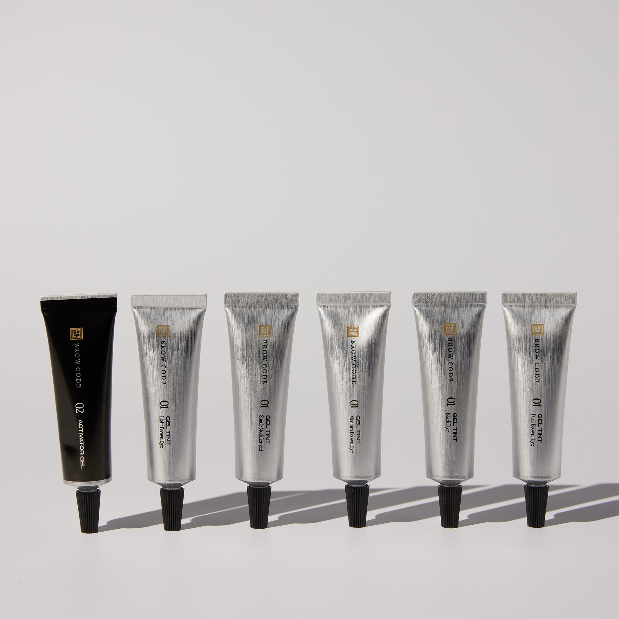 Brow Code - PPD Free Gel Tint Kit (4 Colours + Modifier + Activator)