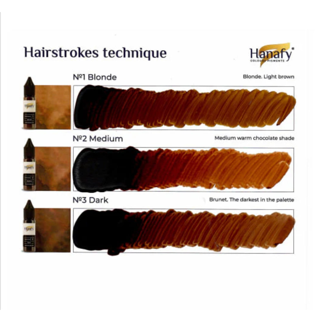 Hanafy - HAIRSTROKES Pigment Mini Set, 3 x 5ml