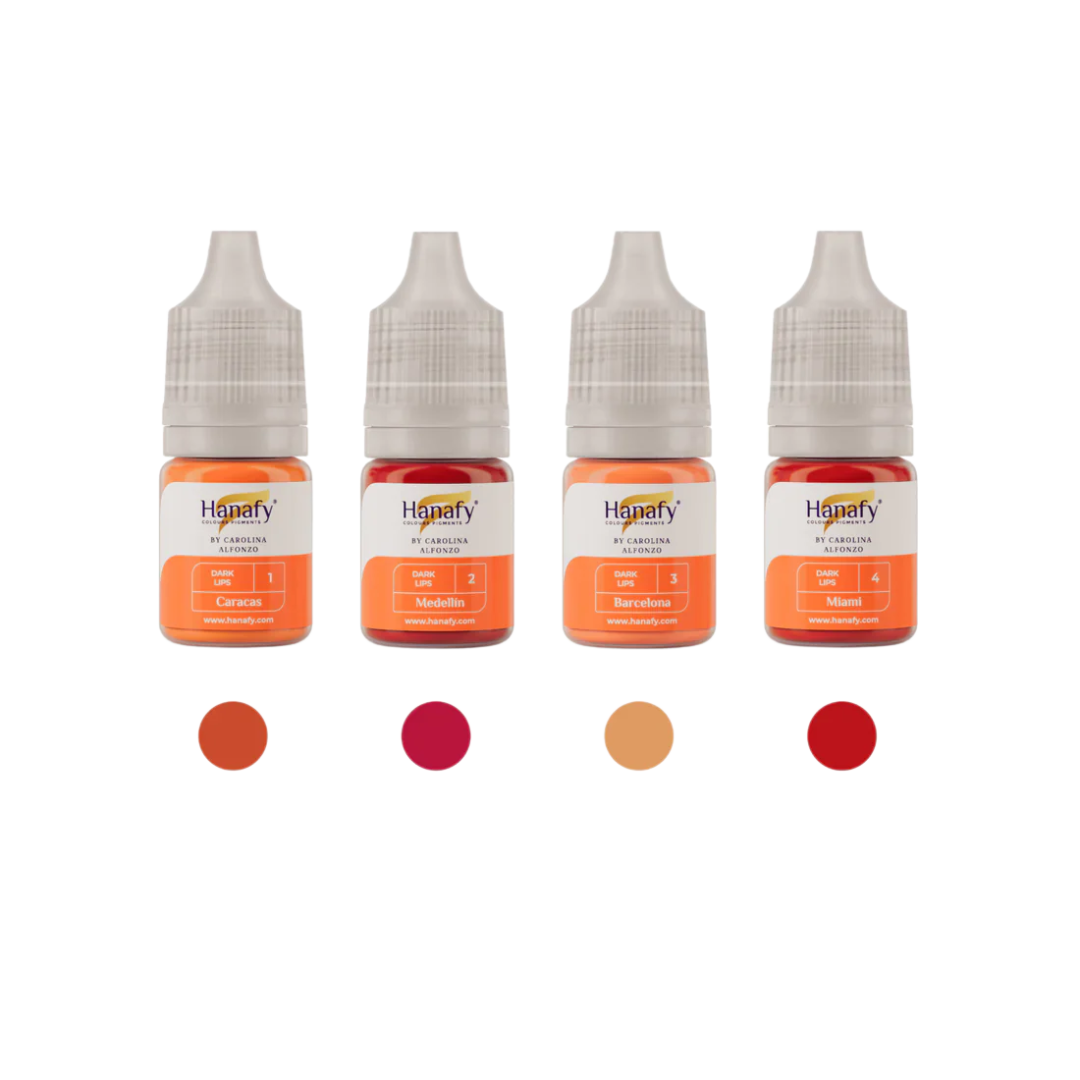 Hanafy - DARK LIPS Pigment Mini Set, 4 x 5ml