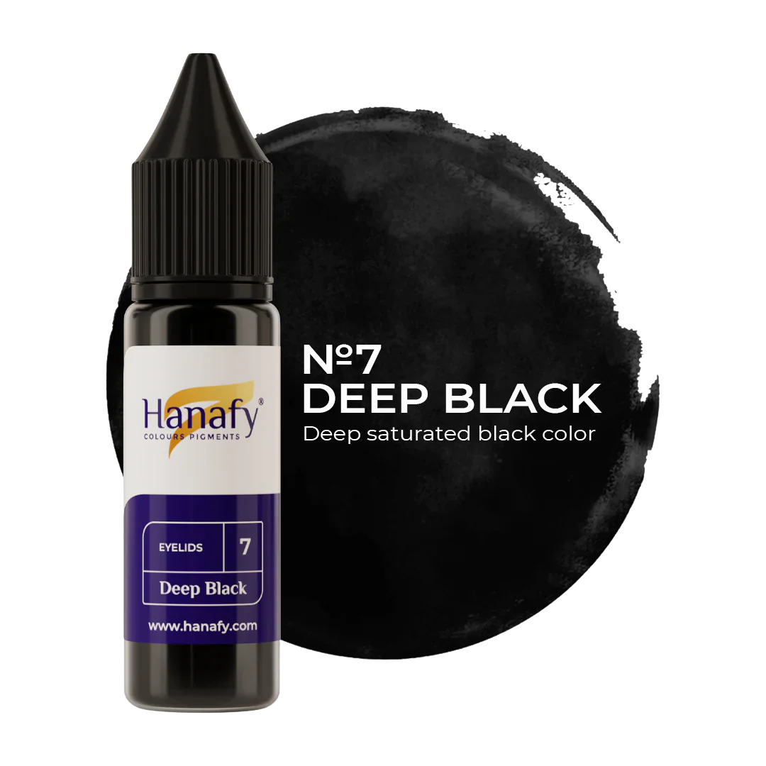 Hanafy - Brow Pigment - N7 Deep Black, 15ml