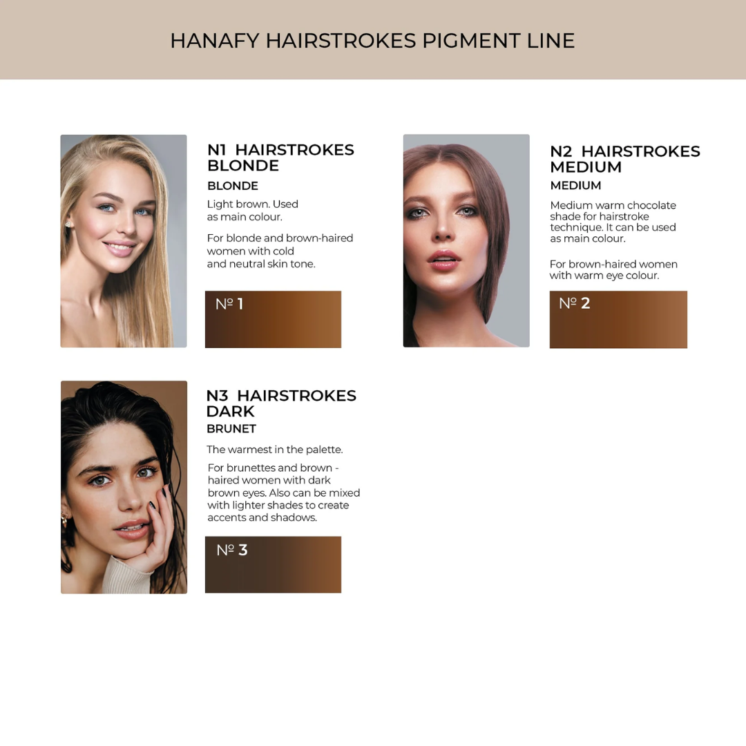Hanafy - HAIRSTROKES Brow Pigment - No.3 Dark, 15ml