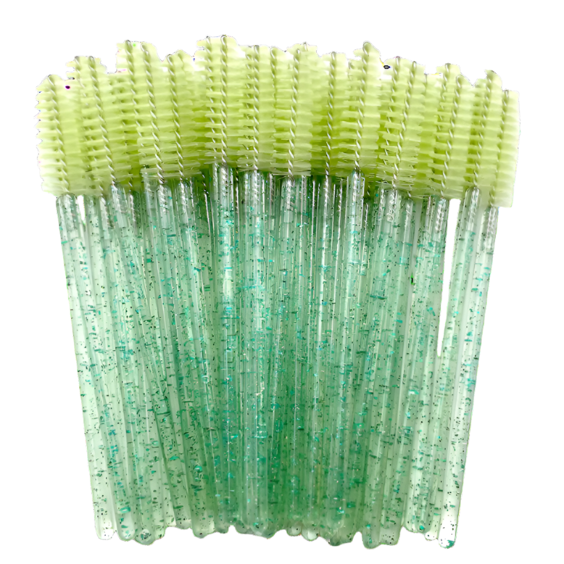 Disposable Glitter Mascara Wands - Green