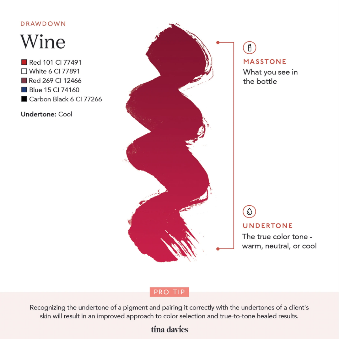 Tina Davies - I Love Ink LIP Pigment - Wine, 15ml