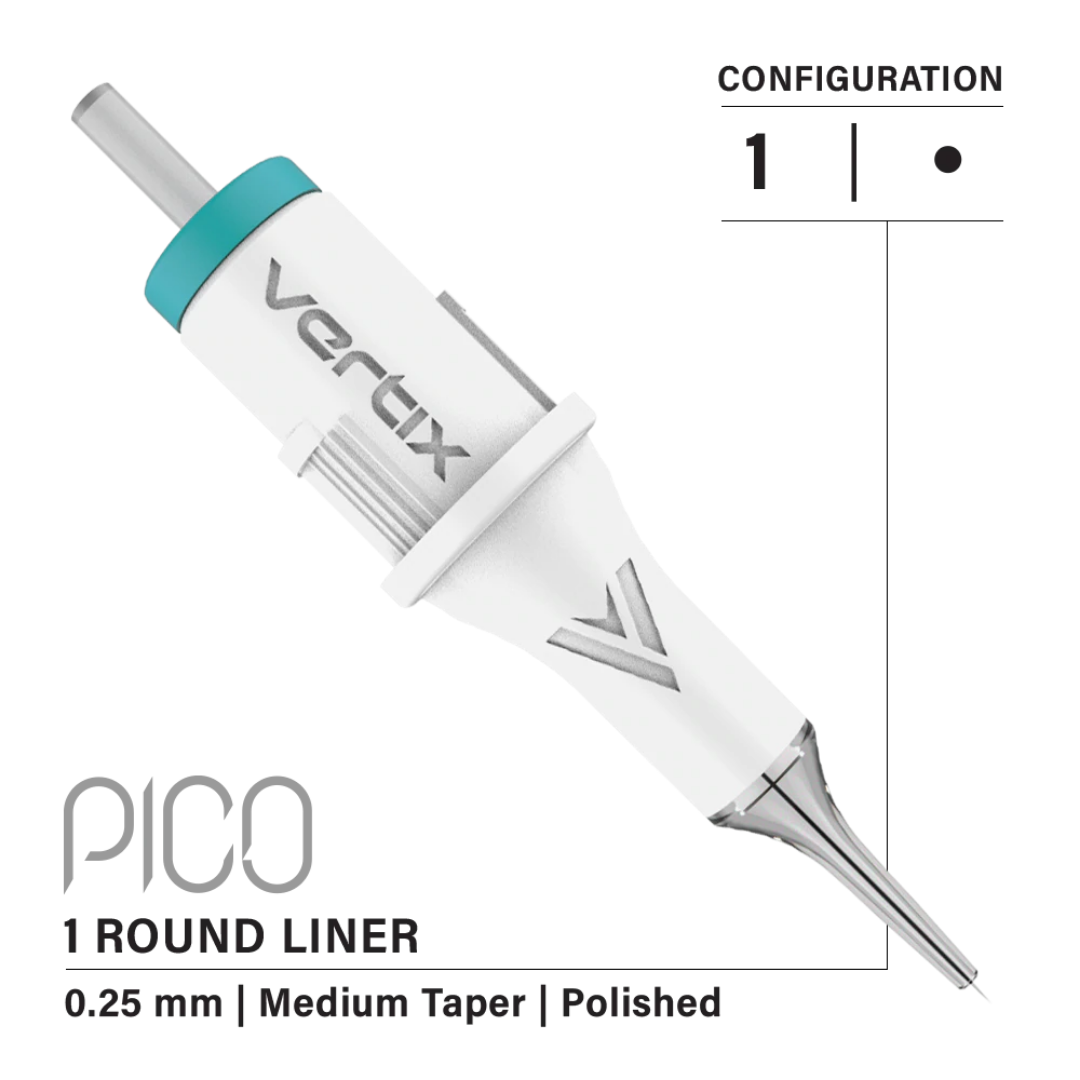 Vertix - Pico Cartridges 1 Round Liner (20pcs) - Choose Type