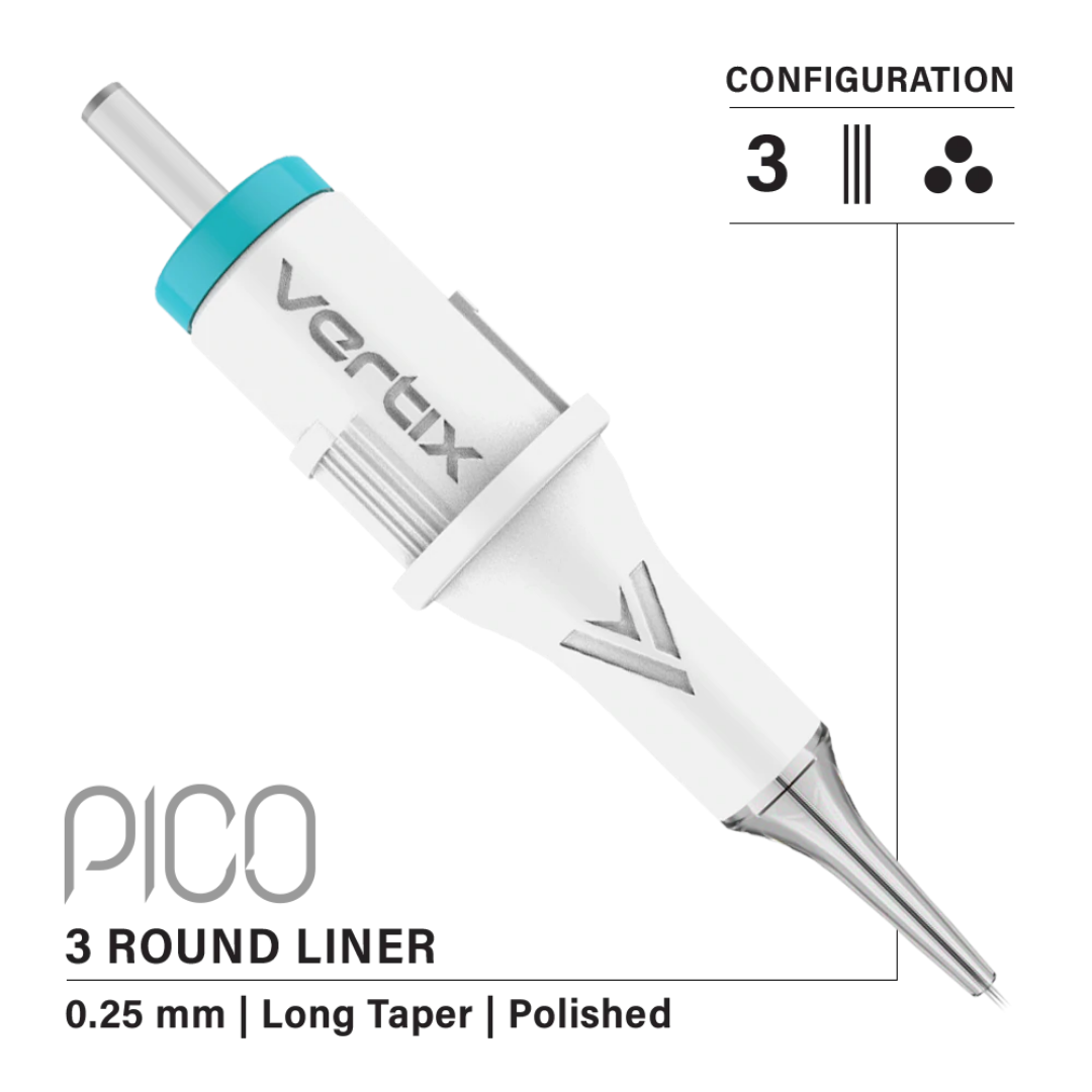 Vertix - Pico Cartridges 3 Round Liner (20pcs) - Choose Type