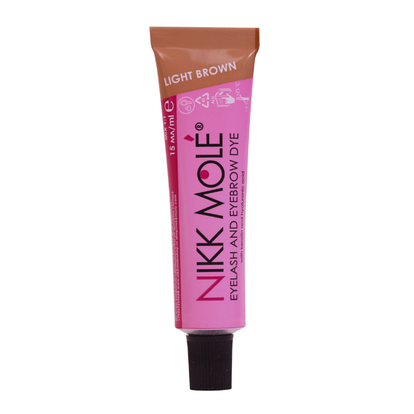 Nikk Molé - Permanent dye for eyelashes and brows - Light brown