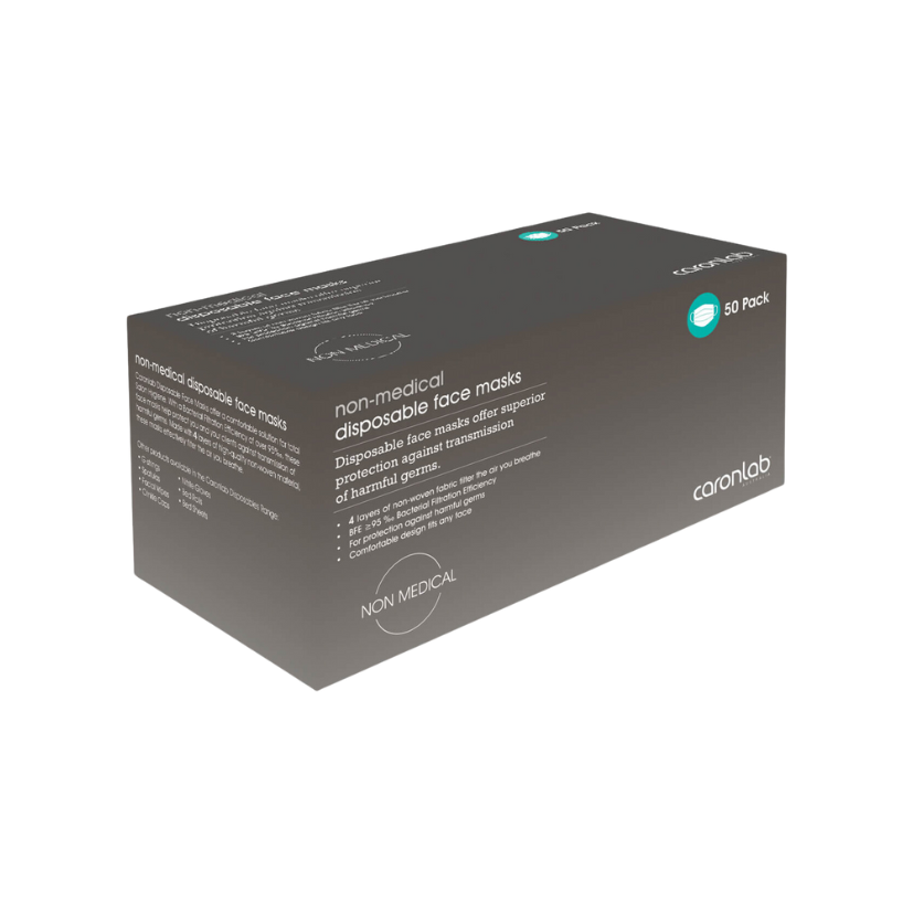 Caronlab - Disposable Non-surgical Face Masks 4PLY (50pk)