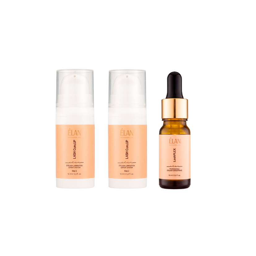 ÉLAN Lash CurlUp Lash Lift System Kit, 3 steps (in pumps)