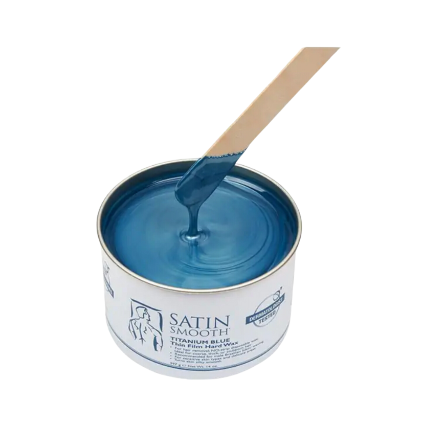 Satin Smooth - Titanium Blue Thin Film Hard Wax, 396g