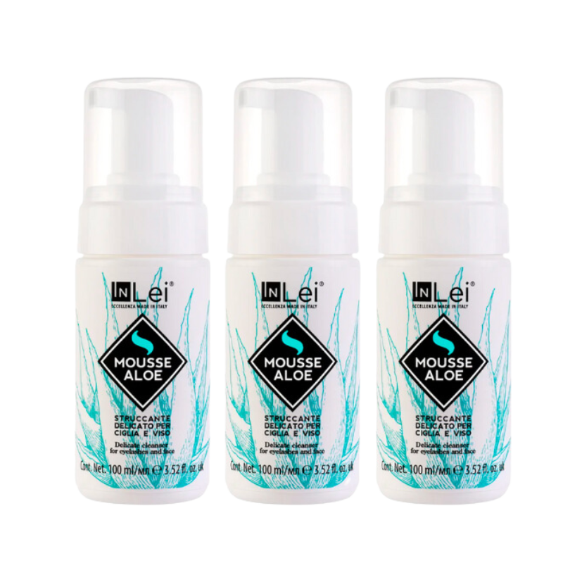 InLei® - Delicate Mousse Cleanser, Aloe (100 ml) (Wholesale 3 pack, RRP $32.95 Each)