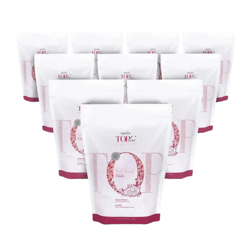 Italwax - Top Line Hard Wax - Pink Pearl, 10 x 750g
