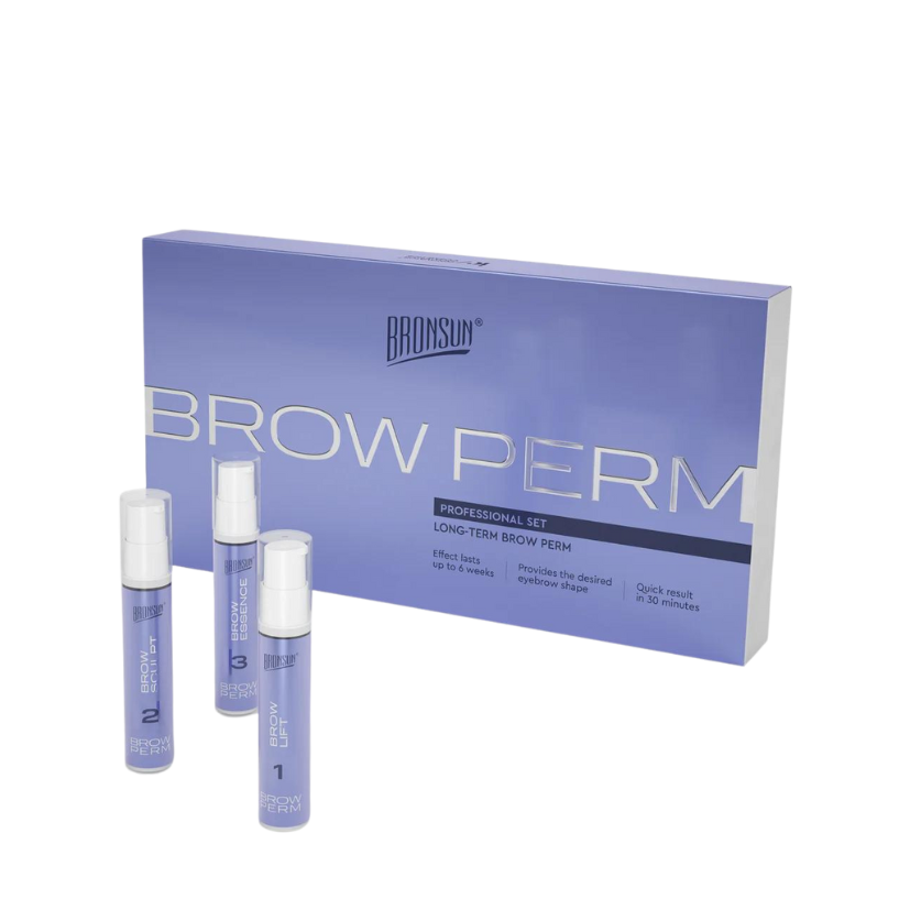 Bronsun - Long Term Brow Perm Composition Box Set - 3 Steps
