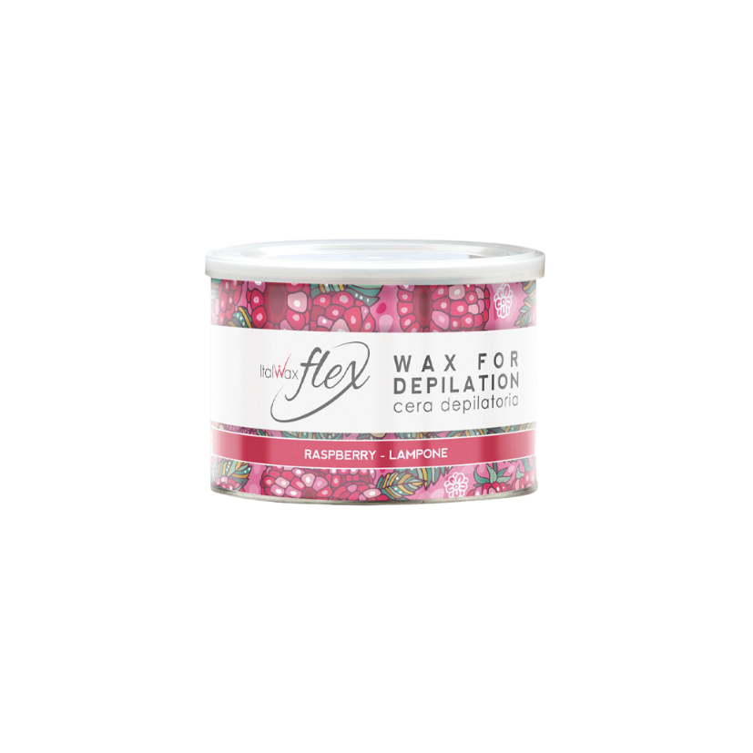 Italwax - Raspberry Flex Wax Tin, 400ml