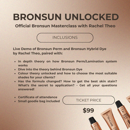 Bronsun Unlocked Masterclass with Rachel Theo - 8th of September - Melbourne