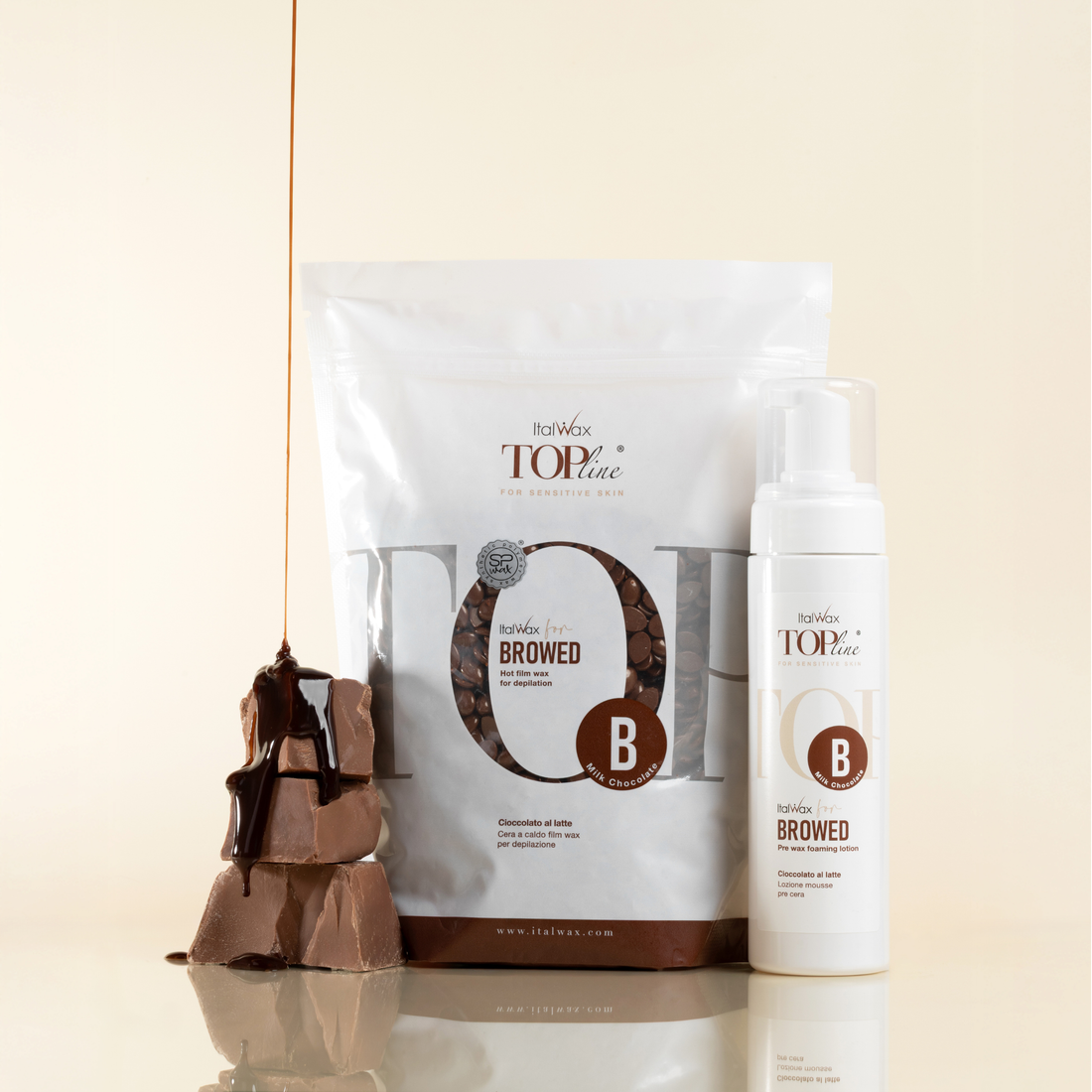 ItalWax For Browed - Milk Chocolate Wax + Pre Wax Foam