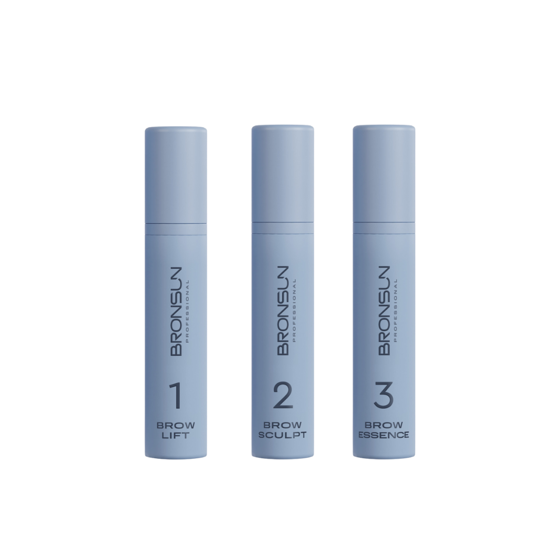 Bronsun - Long Term Brow Perm Composition Kit - 3 Steps