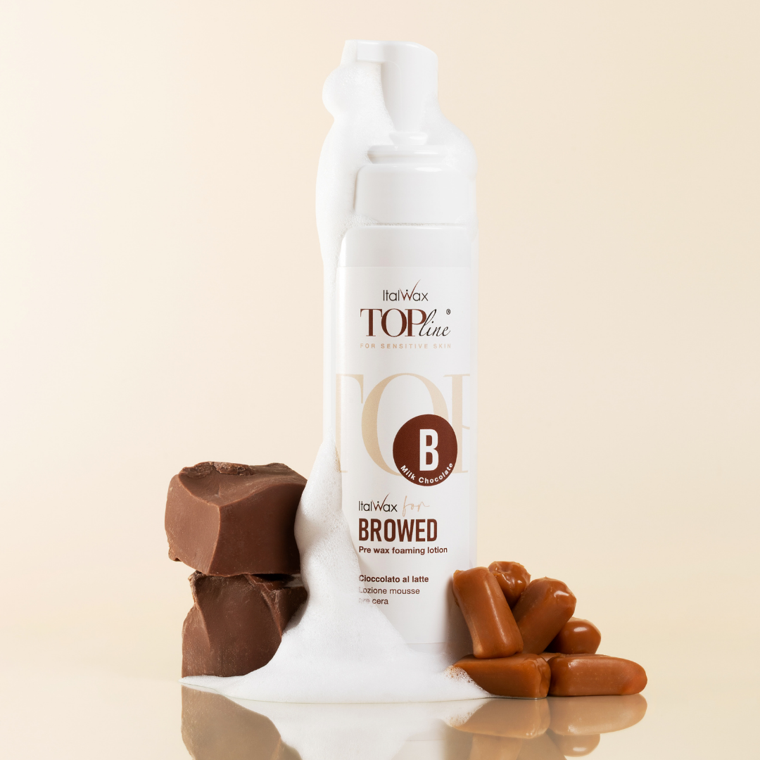 Italwax For Browed - Topline Milk Chocolate Pre Wax Foam, 200ml