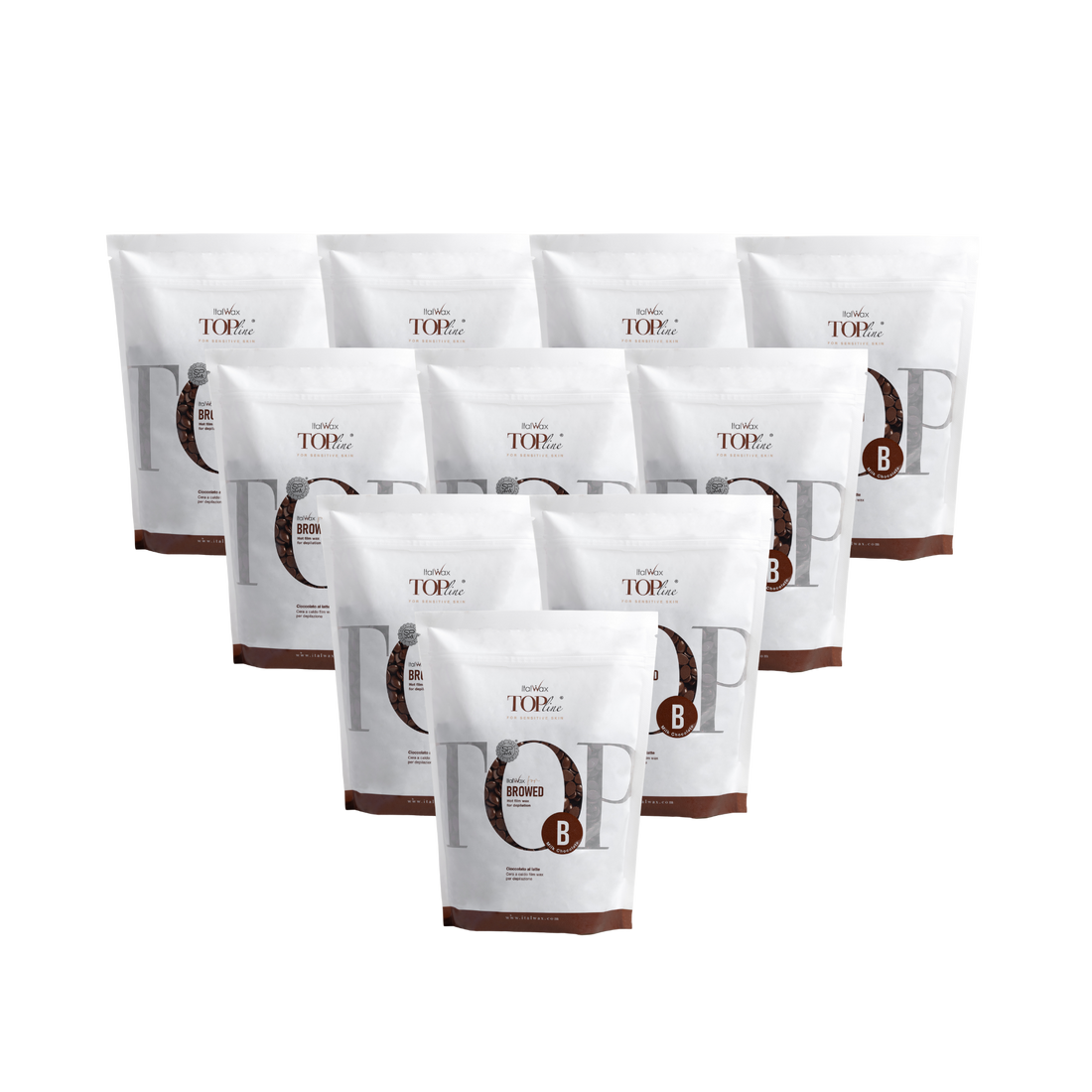 Italwax For Browed - Topline Milk Chocolate Wax, 10 x 750g