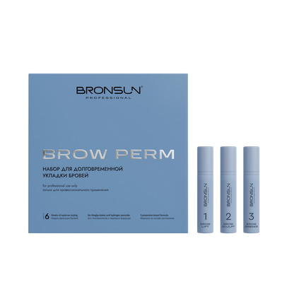 Bronsun - Long Term Brow Perm Composition Box Set - 3 Steps