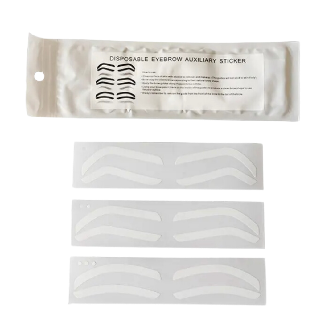 EYEBROW SHAPING STENCILS - Eyebrow Guiding Tape for Airbrush Brows (12pcs)