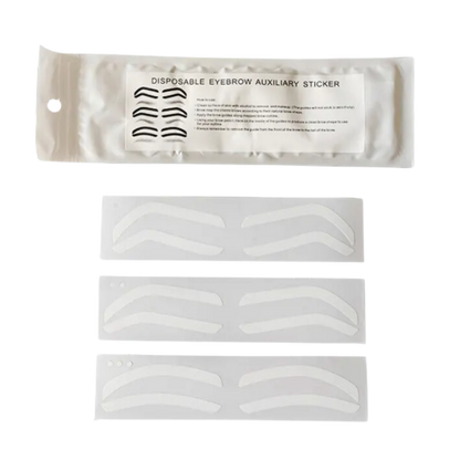 EYEBROW SHAPING STENCILS - Eyebrow Guiding Tape for Airbrush Brows (12pcs)