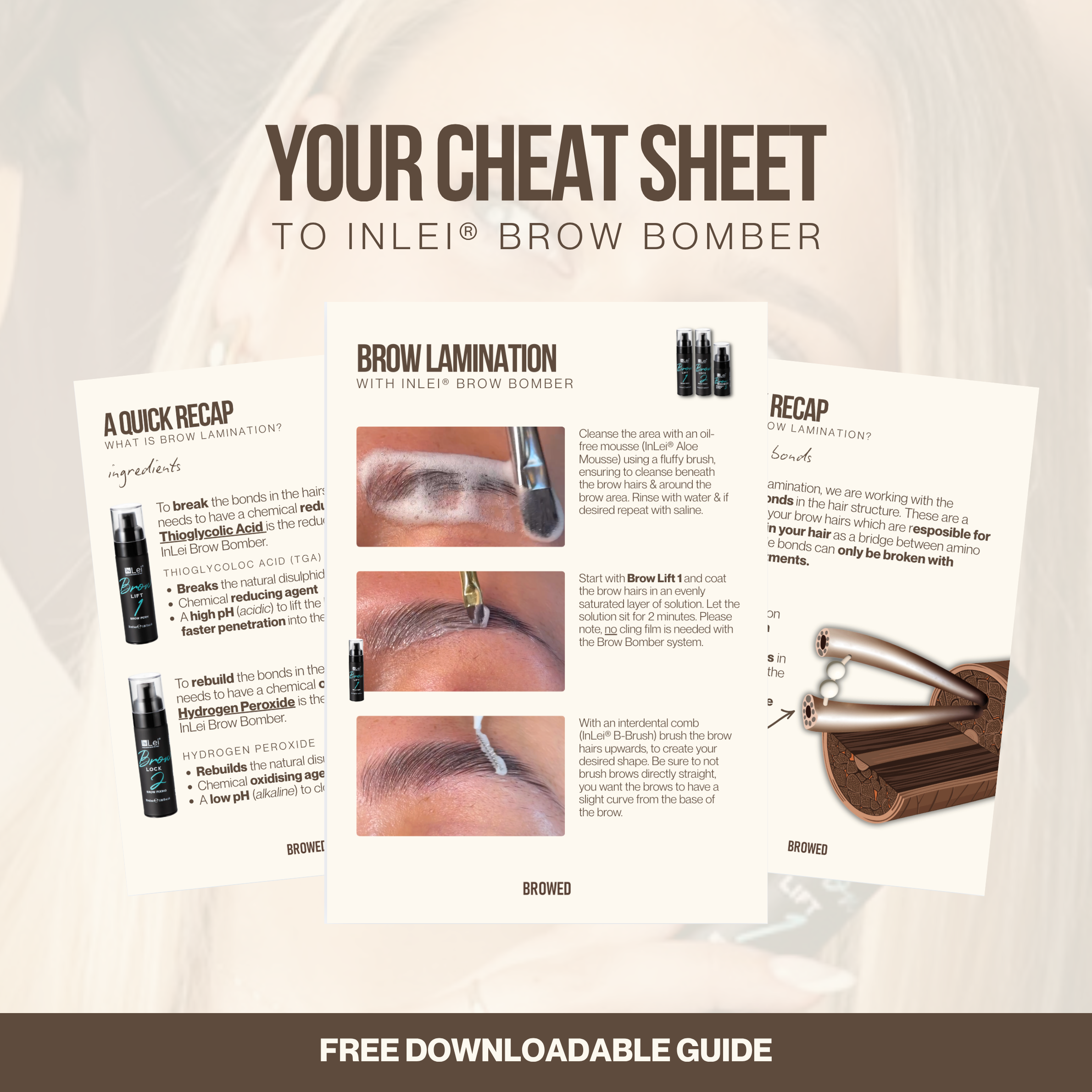 Your Cheat Sheet to: InLei Brow Bomber