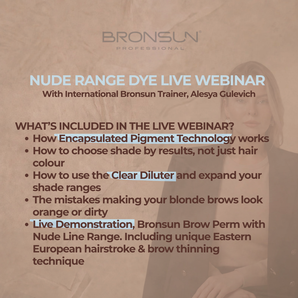 Bronsun Nude Range - Live Webinar with International Bronsun Trainer