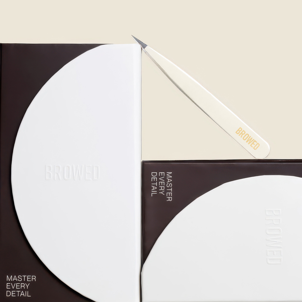 BROWED - Babychino Brush + Tweezer Set