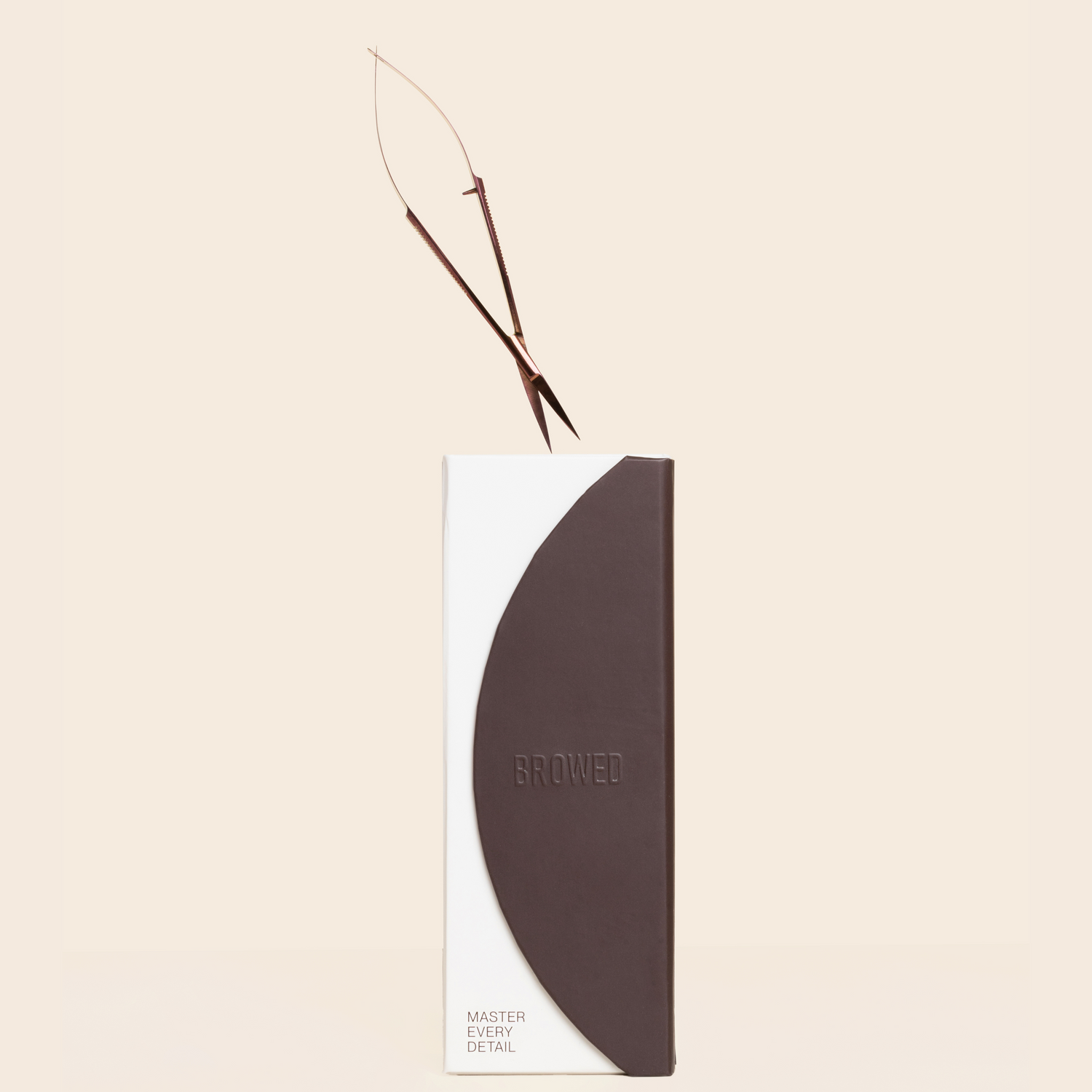 Browed - Chocolate Slanted, Point Tweezers + Scissors Set