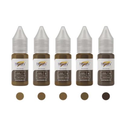 Hanafy - PULSE Brow Pigment Set, 5 x 10ml