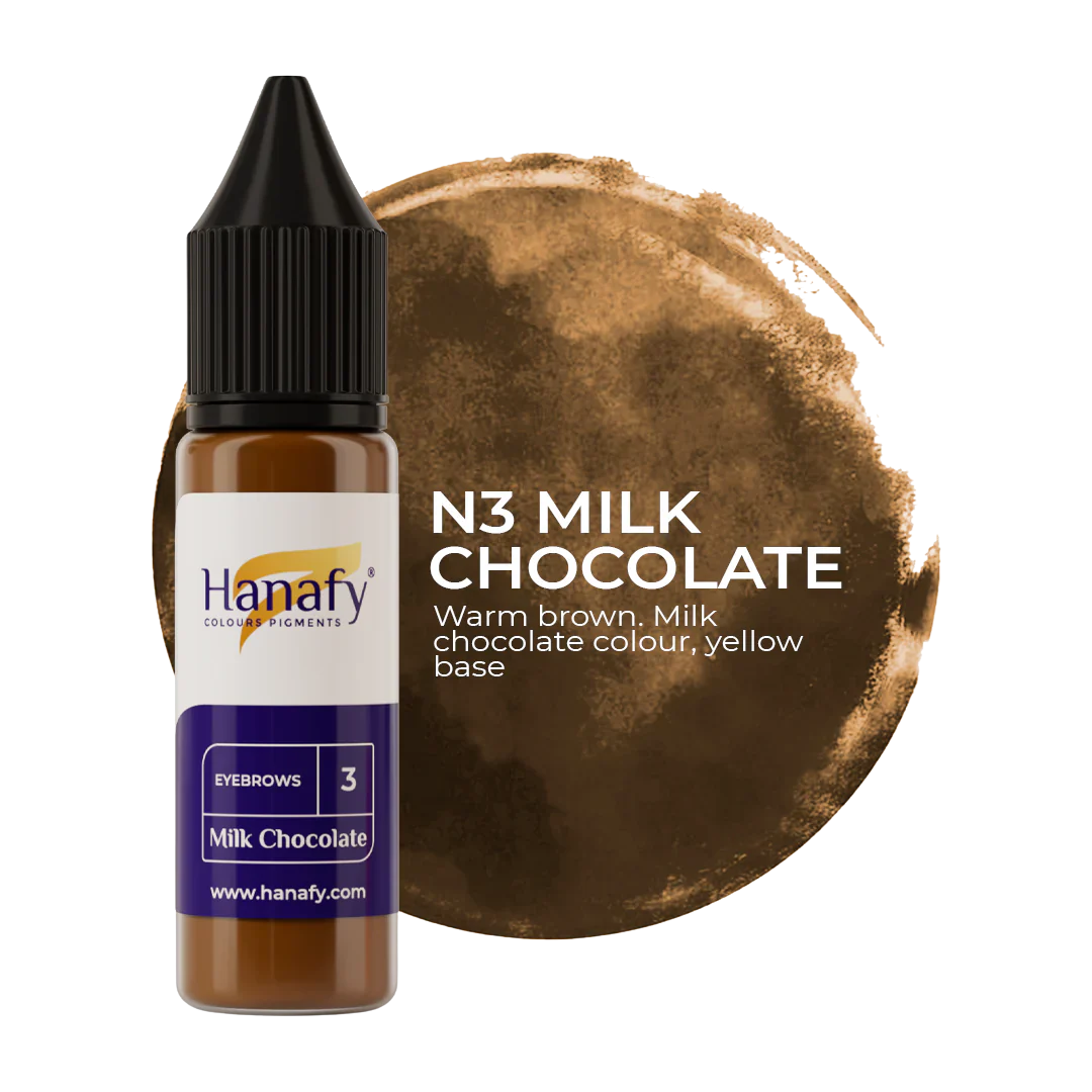 Hanafy - Brow Pigment - N3 Milk Chocolate, 15ml