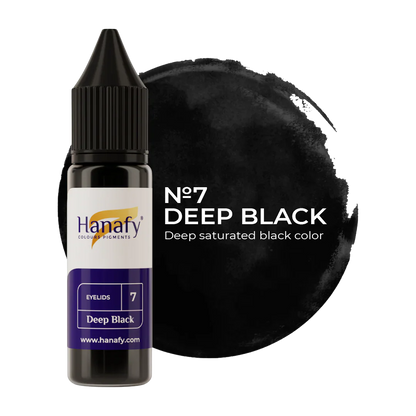 Hanafy - Brow Pigment - N7 Deep Black, 15ml