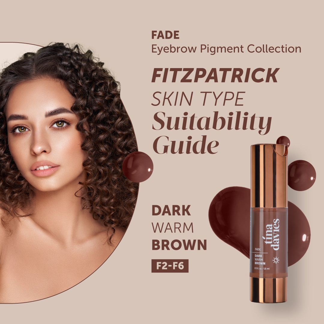 Tina Davies - FADE Eyebrow Pigments - Dark Warm Brown, 15ml