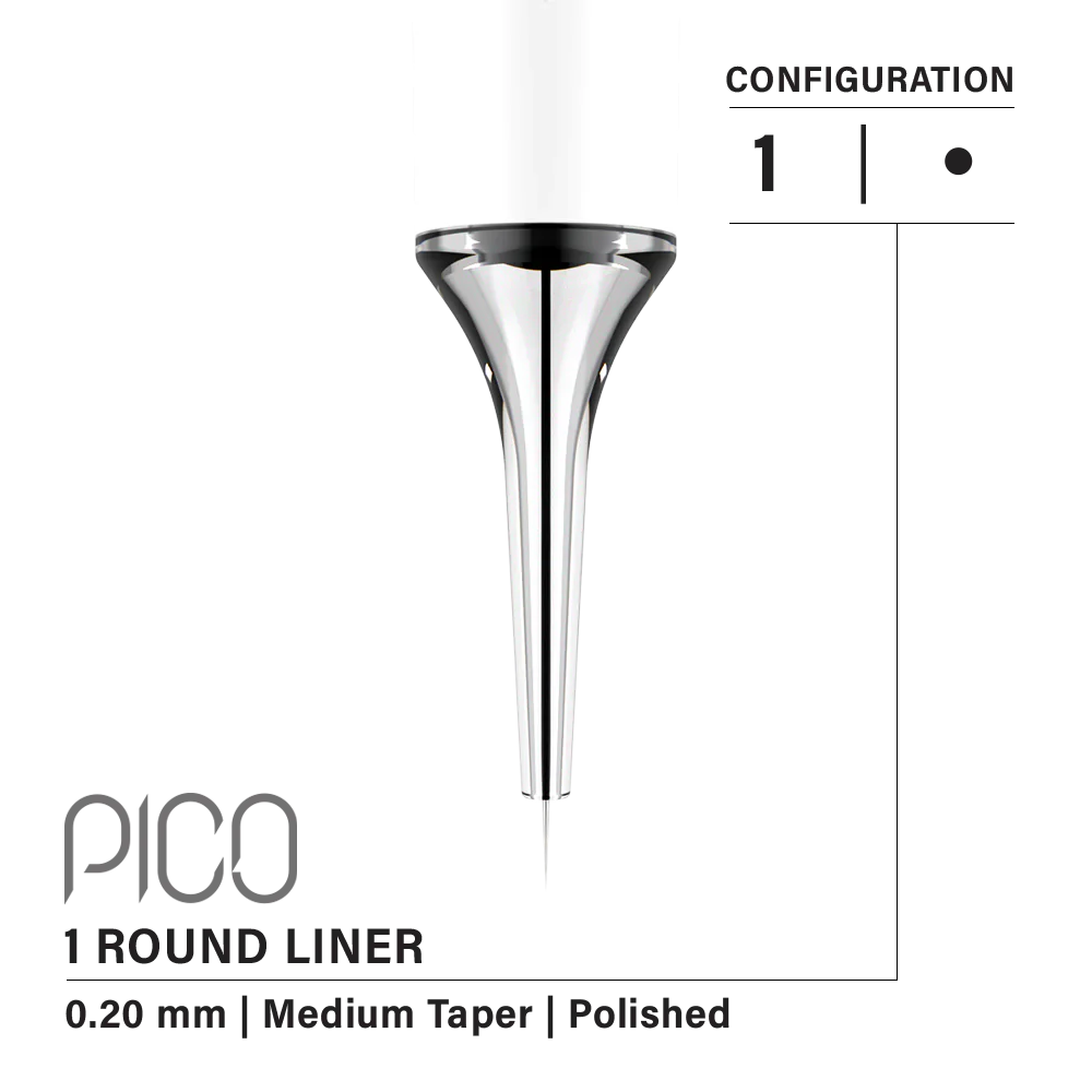 Vertix - Pico Cartridges 1 Round Liner (20pcs) - Choose Type