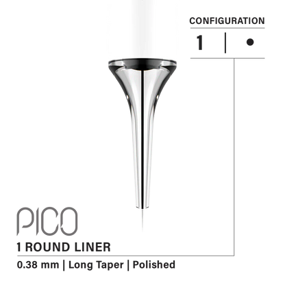 Vertix - Pico Cartridges 1 Round Liner (20pcs) - Choose Type