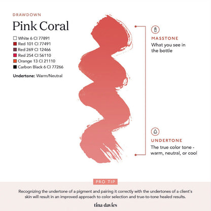 Tina Davies - I Love Ink LIP Pigment - Pink Coral, 15ml