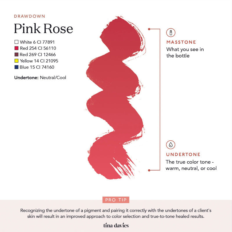 Tina Davies - I Love Ink LIP Pigment - Pink Rose, 15ml