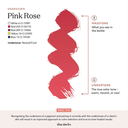 Tina Davies - I Love Ink LIP Pigment - Pink Rose, 15ml
