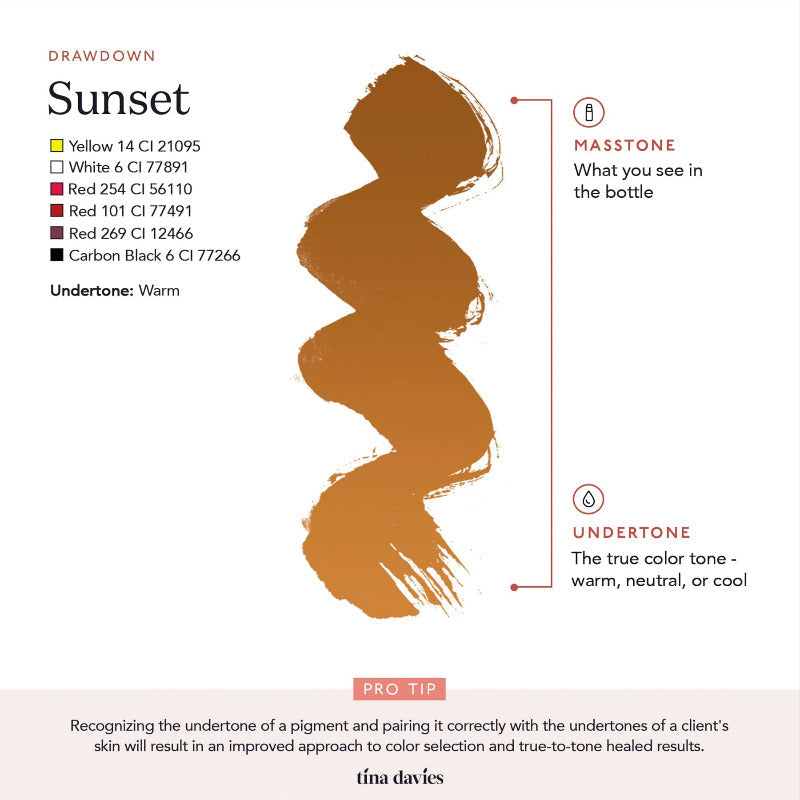 Tina Davies - I Love Ink BROW Pigment - Sunset 15ml
