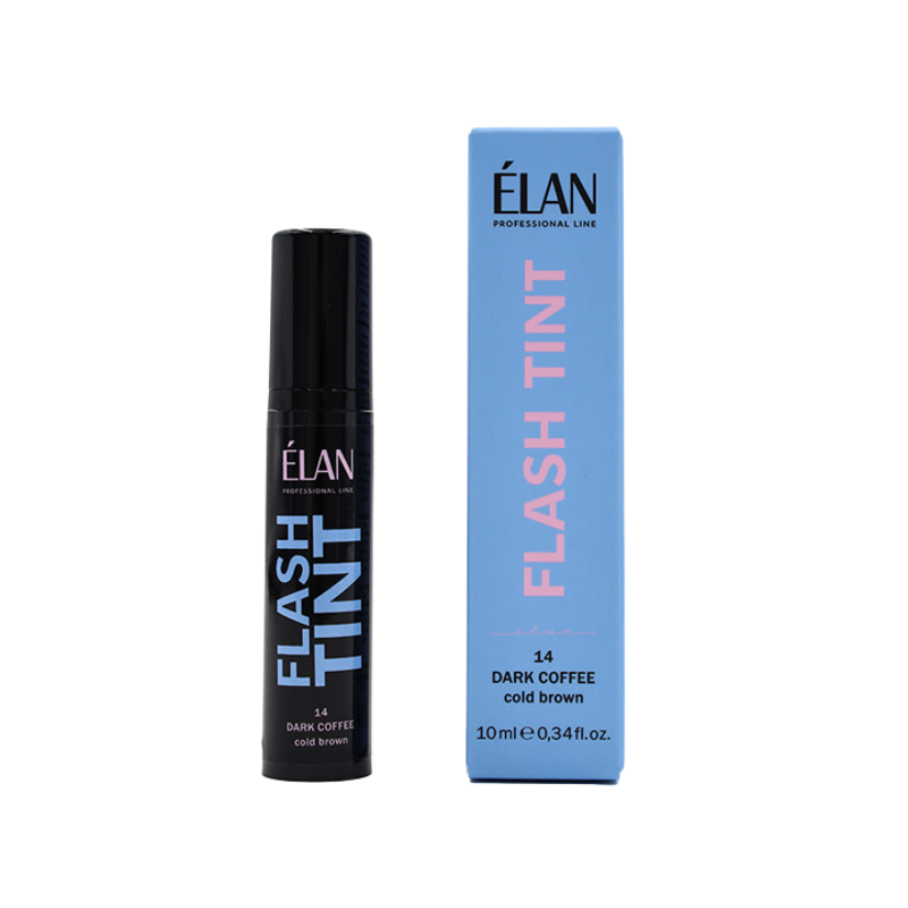 ÉLAN - Eyebrow Flash Tint, 10ml - 14 Dark Coffee (Warm Brown)