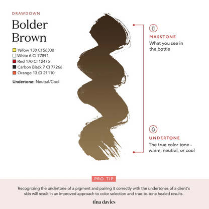 Tina Davies - I Love Ink BROW Pigment - Bolder Brown 15ml