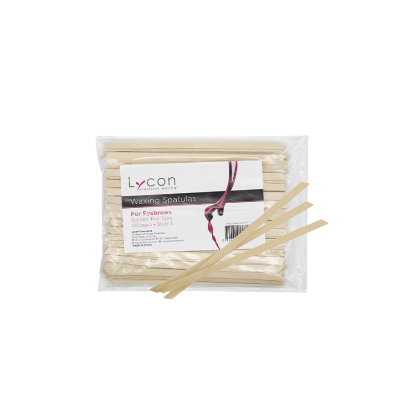 Lycon - Slanted Thin Type Spatulas (100 Pack)