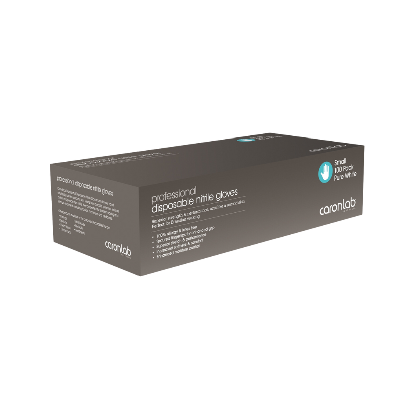 Caronlab - Nitrile Gloves Powder Free (Black) SMALL
