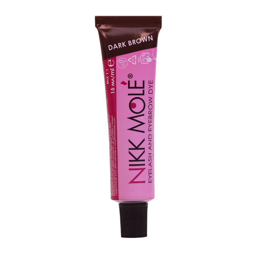 NIKK MOLÉ - Permanent dye for eyelashes and brows - Dark Brown