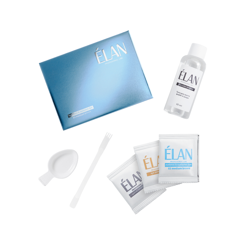 ÉLAN - Eyebrow gel tint with Oxidant, 03 Medium Brown *EXPIRY 06/24*